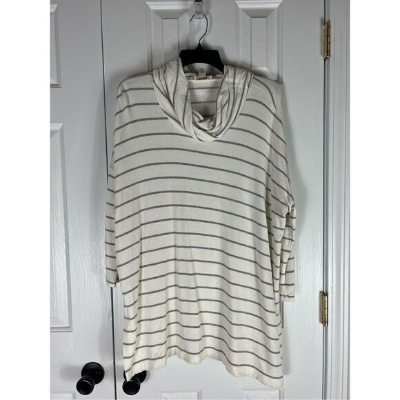 Loft Outlet Striped Womens Tunic Size M - Picture 1 of 4